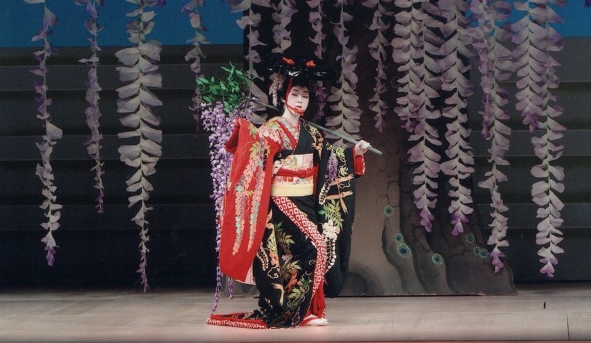日本舞踊 藤娘 舞台写真4